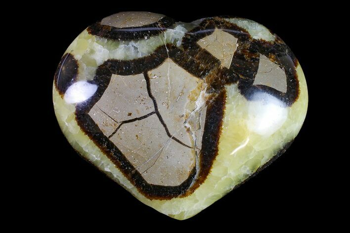 Polished Septarian Heart - Madagascar #156648